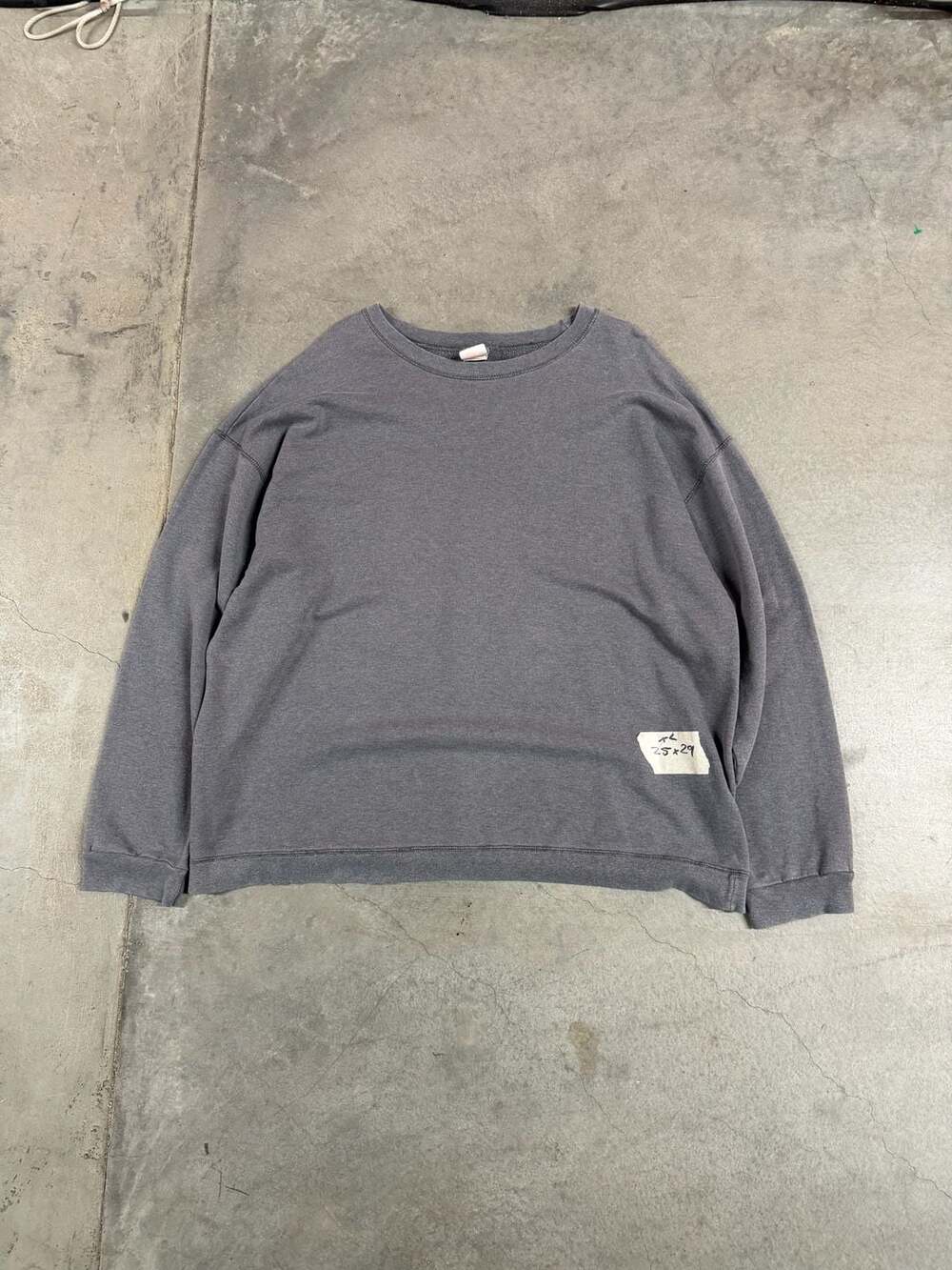 Hanes Vintage Washed Grey Crewneck Sweatshirt